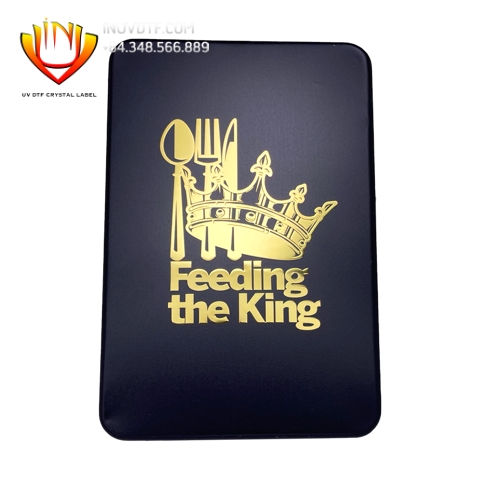 Tem UV DTF kim loại, nhũ vàng bạc