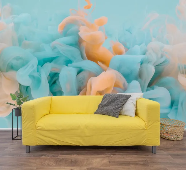 In vải dán tường UV liền mạch khổ 3.2 mét - PVC Free Seamless Polyester Wall Fabric - Ảnh 3