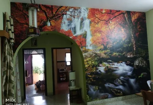 In vải dán tường UV liền mạch khổ 3.2 mét - PVC Free Seamless Polyester Wall Fabric - Ảnh 5