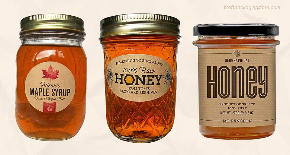 Tem giấy Kraft 2 màu – nhạt, đậm, cán bóng hoặc mờ – In lấy ngay trong ngày - Ảnh 7