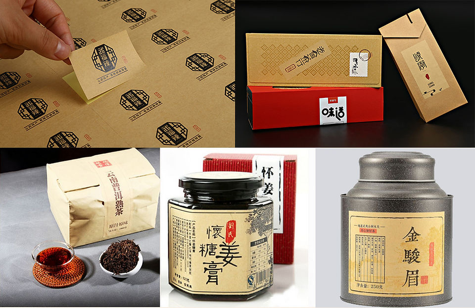 Tem giấy Kraft 2 màu – nhạt, đậm, cán bóng hoặc mờ – In lấy ngay trong ngày - Ảnh 10