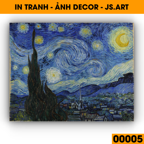 Starry night Van Gogh- Tranh decor treo tường