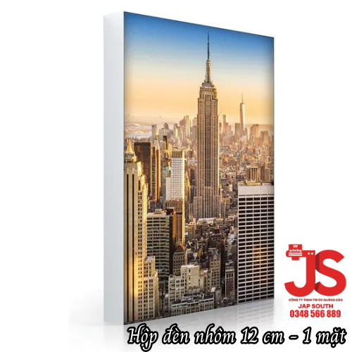 Hộp đèn vải 1 mặt độ dày 12cm - fabric light box 12 - Ảnh 4