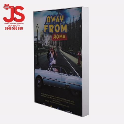 Hộp đèn vải 1 mặt độ dày 5 cm - fabric light box 5 cm - Ảnh 4