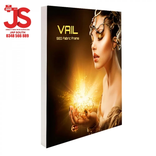 Hộp đèn vải 1 mặt độ dày 6cm - fabric light box 6cm