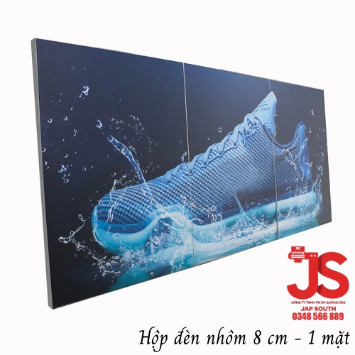 Hộp đèn vải 1 mặt độ dày 8 cm - fabric light box 8cm