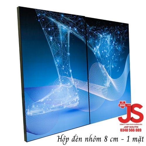 Hộp đèn vải 1 mặt độ dày 8 cm - fabric light box 8cm - Ảnh 4