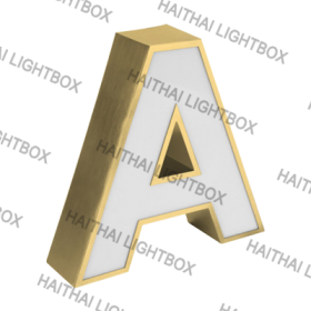 chữ nổi làm hộp đèn