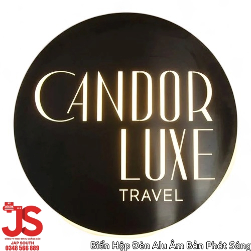 Biển Hộp Đèn Alu Âm Bản Phát Sáng Đèn Led