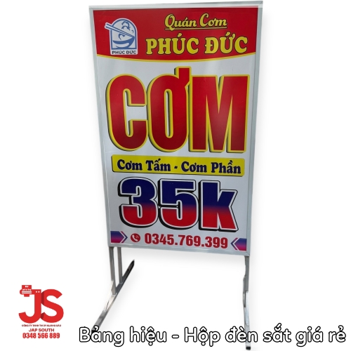 Biển Quảng Cáo Hộp Đèn Khung Sắt In UV Đèn Led - Ảnh 4