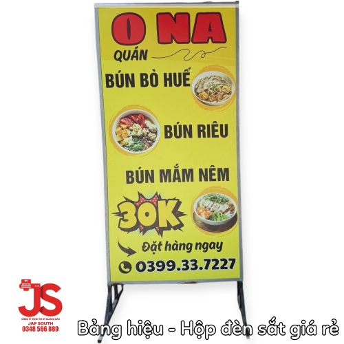 Biển Quảng Cáo Hộp Đèn Khung Sắt In UV Đèn Led - Ảnh 5