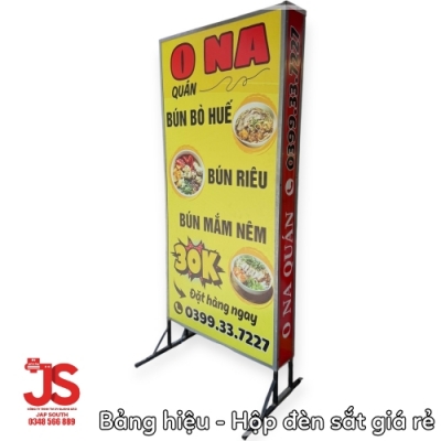 Thiết kế nằm đứngcho hộp đèn