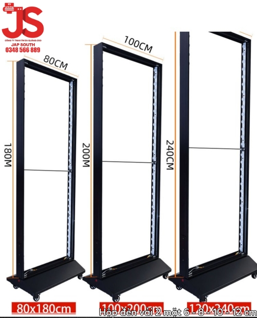 Hộp đèn vải Kapu hai mặt độ dày 6 - 8 - 10 - 12 cm - Ảnh 14