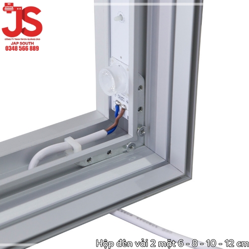 Hộp đèn vải Kapu hai mặt độ dày 6 - 8 - 10 - 12 cm - Ảnh 7